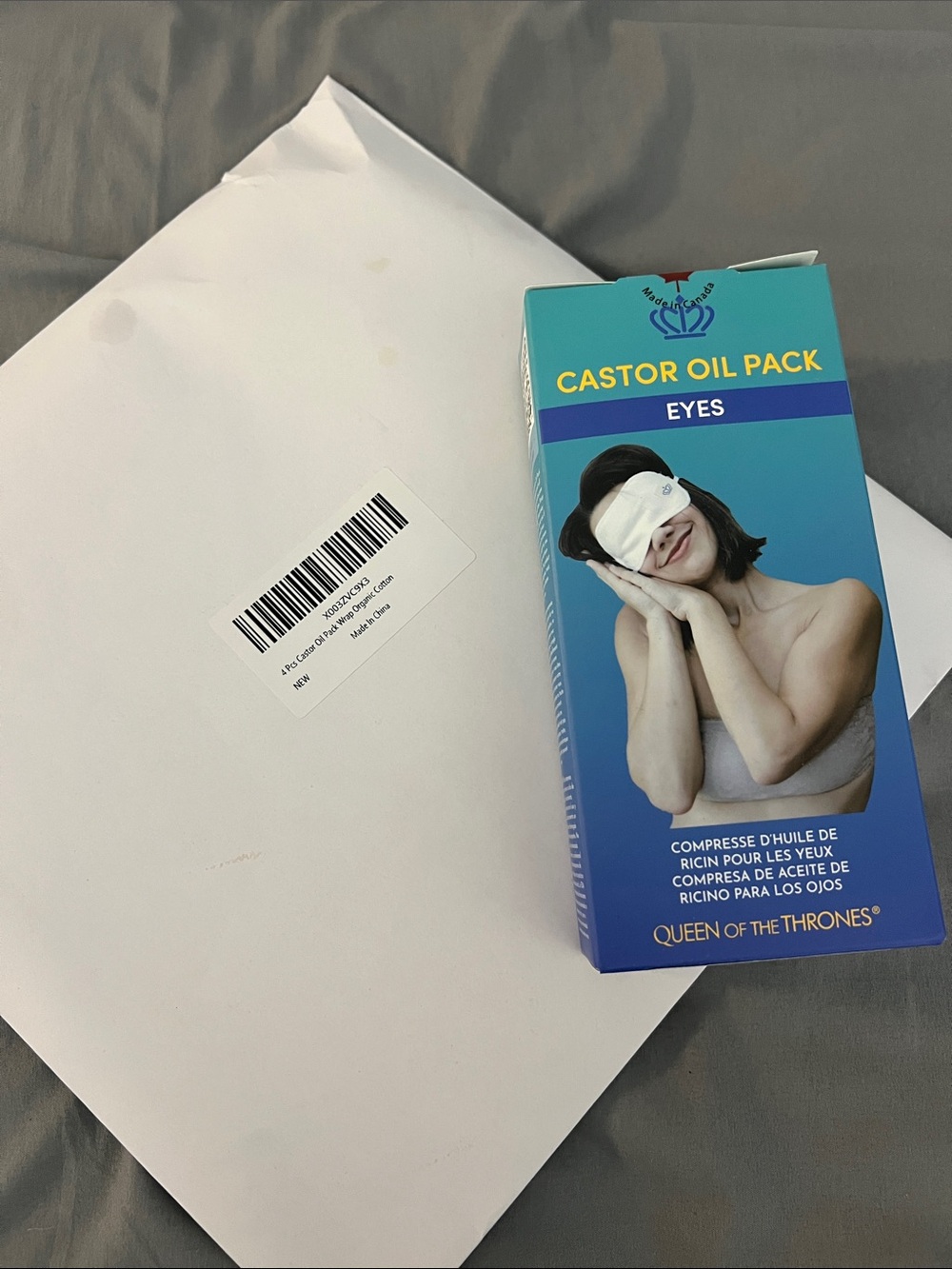 Castor Oil Eye Pack & 4pcs Pack Wrap by Queen of the Thrones